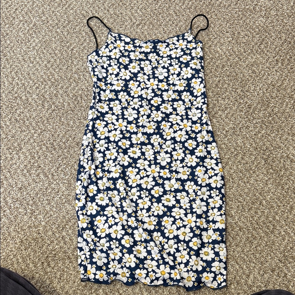 Floral Print Spaghetti Strap Dress